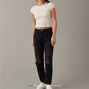 American Eagle Ripped Straight Jeans